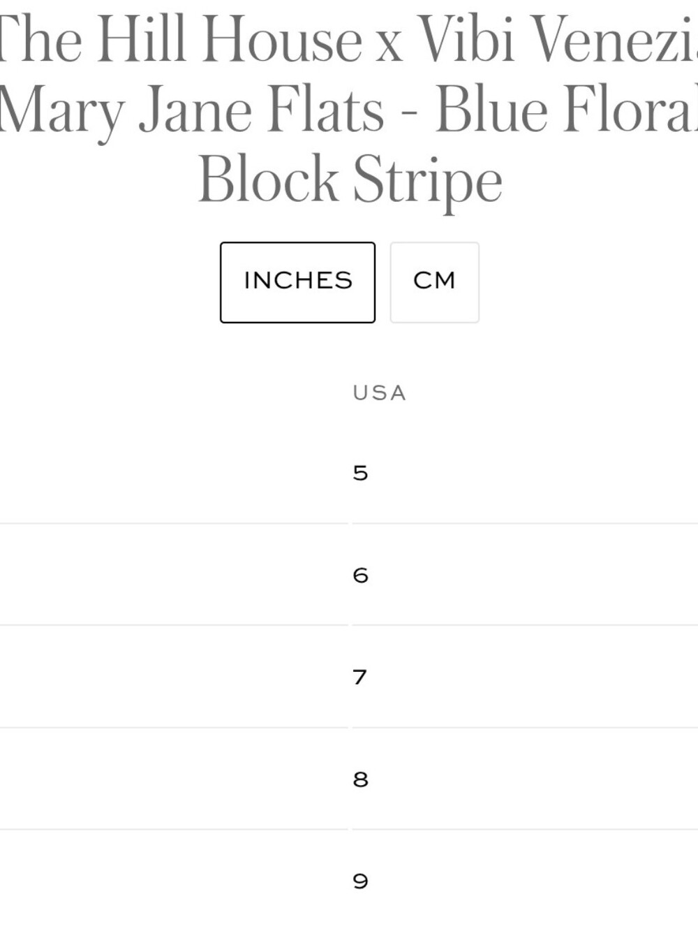 The Hill House x Vibi Venezia Mary Jane Flats Blue Floral Block Strip Womens 6 - Picture 10 of 10